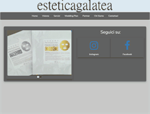 Tablet Screenshot of esteticagalatea.it